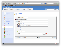 Wizard screen 1, mail settings